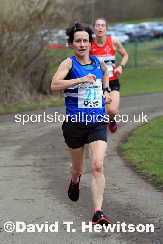 Senior Women and Veteran Women (Over 35s) and Vetreran Men (Over 50s), 2023 NECAA Royal Signals Relays, Hetton le Hole, County Durham. Photo: David T. Hewitson/Sports for All Pics
